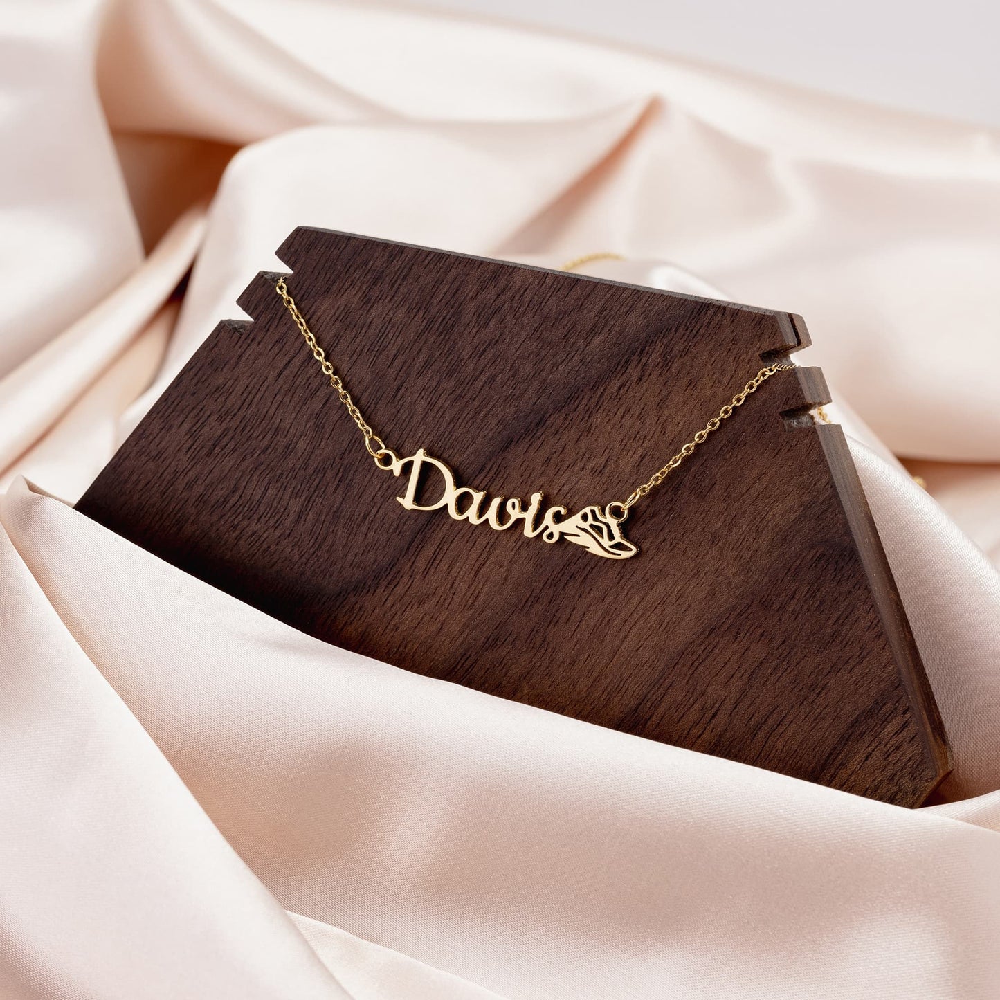 Custom Sports Necklace (Name + Number + Sport Charm)