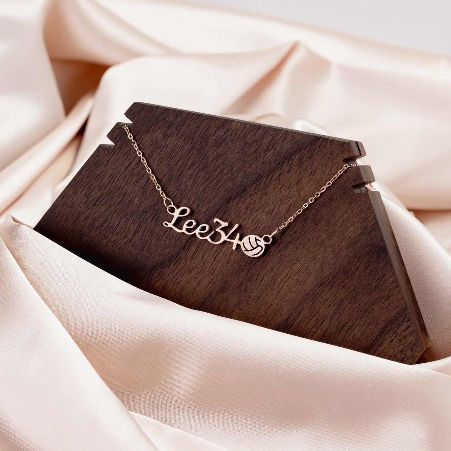 Custom Sports Necklace (Name + Number + Sport Charm)