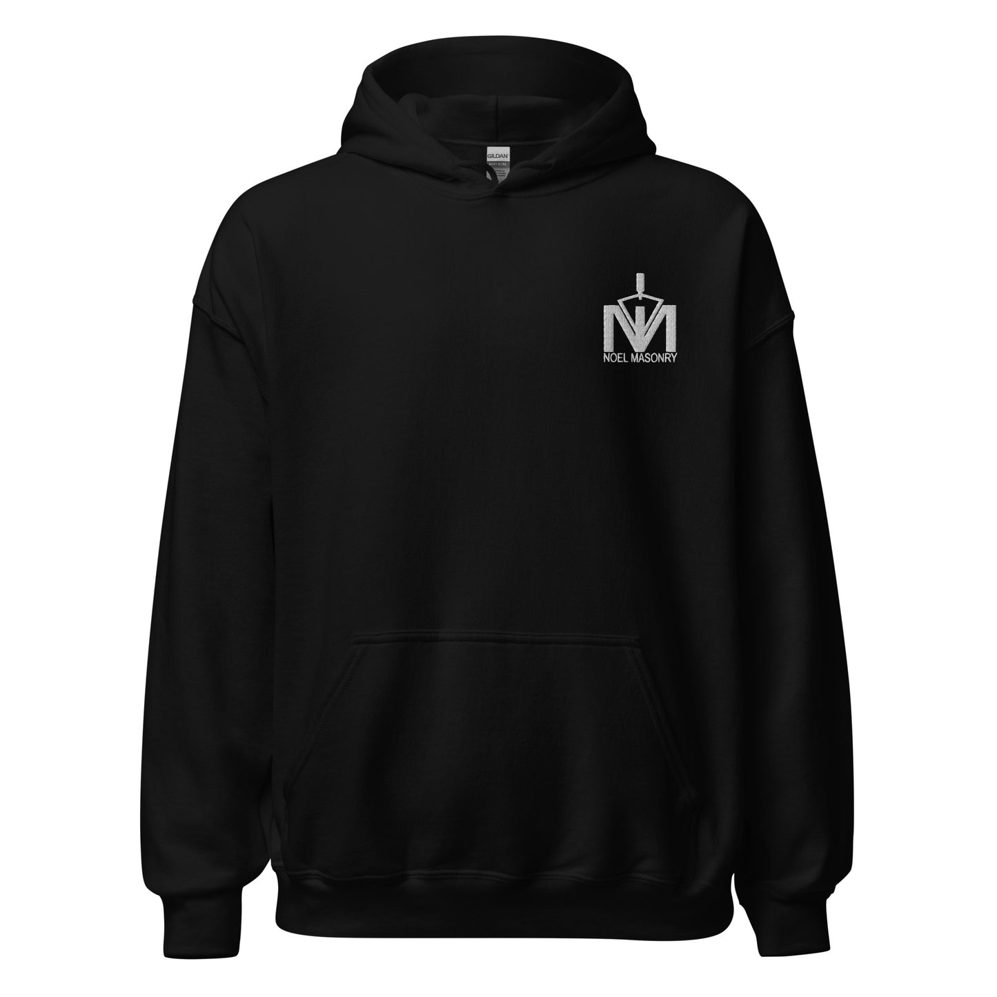 Noel Masonry - Embroidered Logo Hoodie (White Logo)