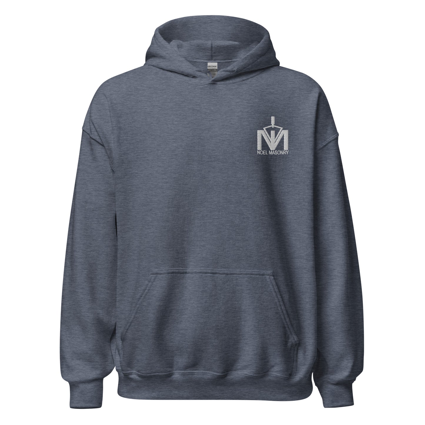 Noel Masonry - Embroidered Logo Hoodie (White Logo)