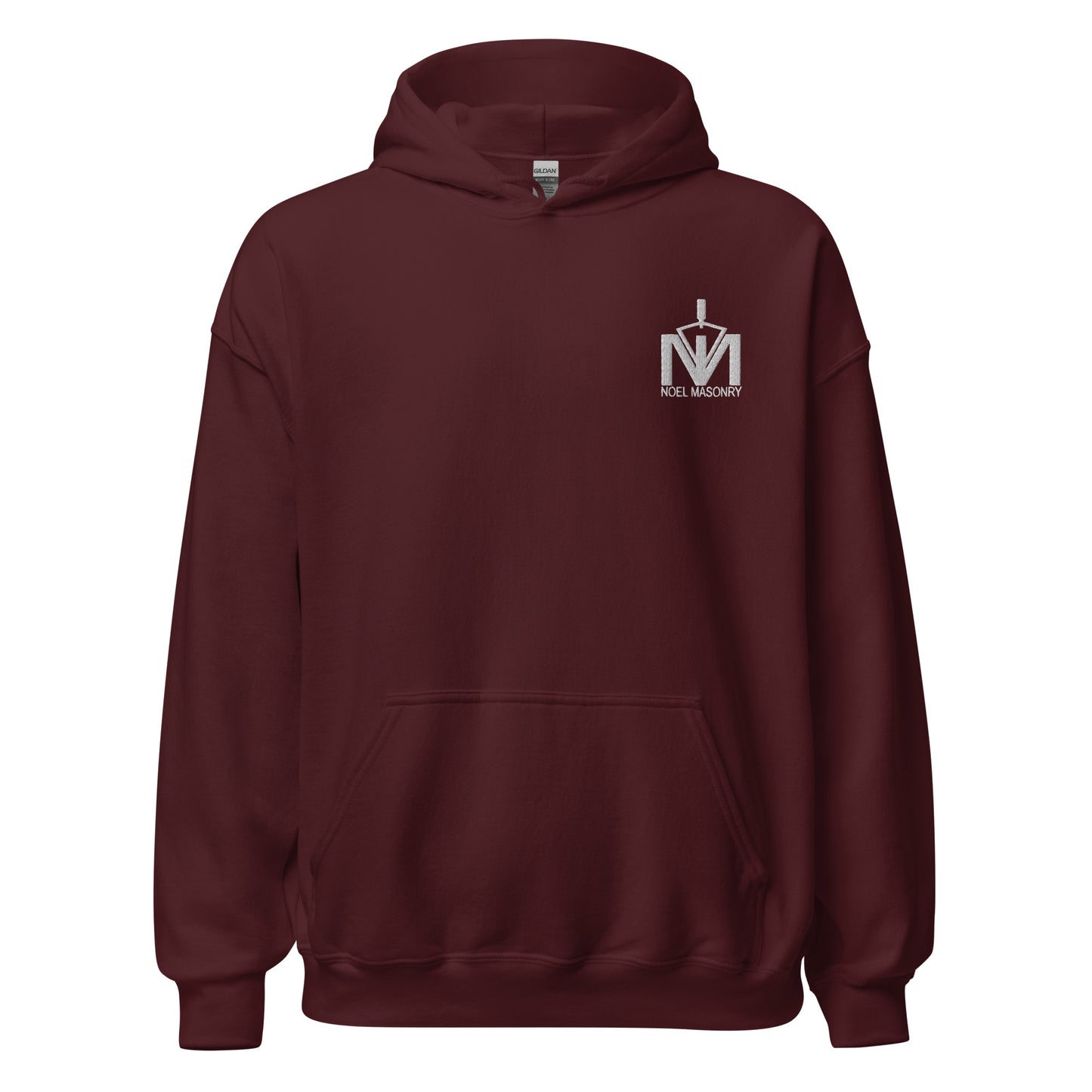 Noel Masonry - Embroidered Logo Hoodie (White Logo)