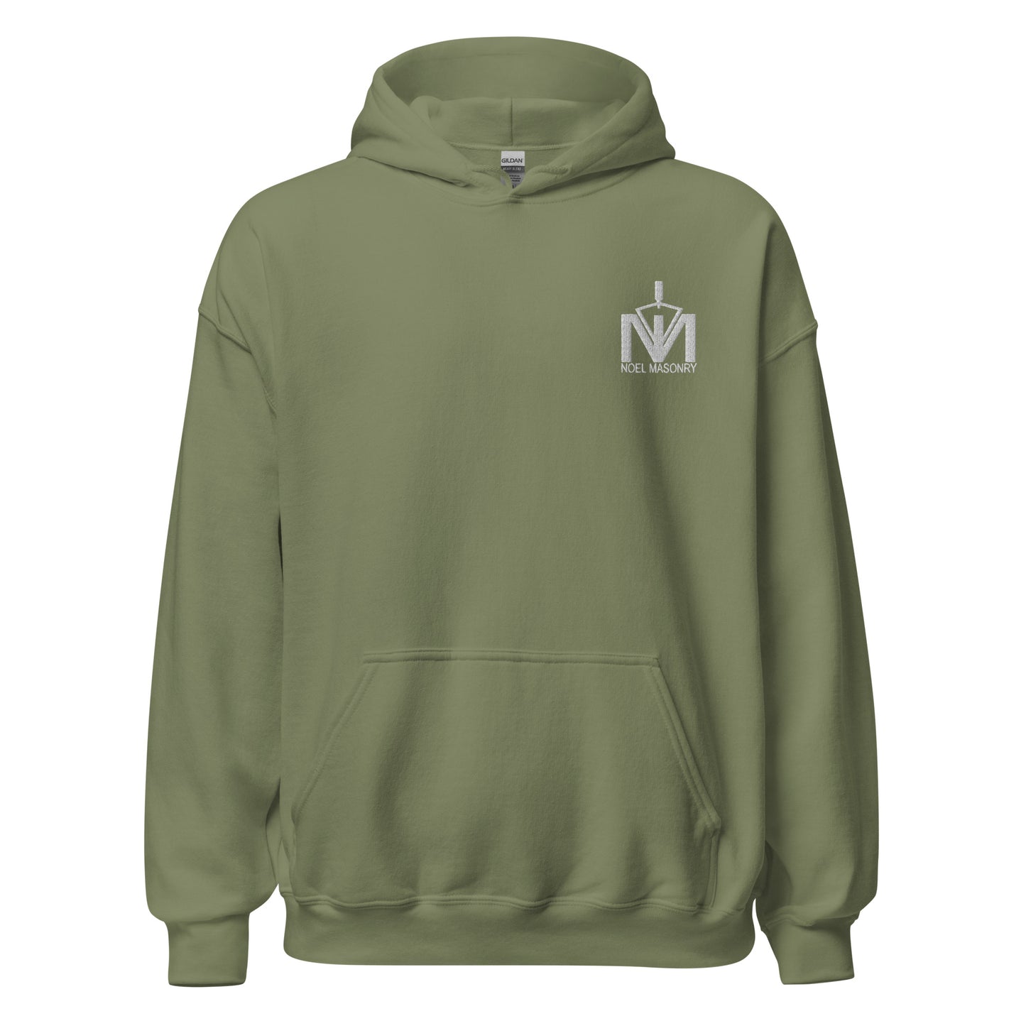 Noel Masonry - Embroidered Logo Hoodie (White Logo)