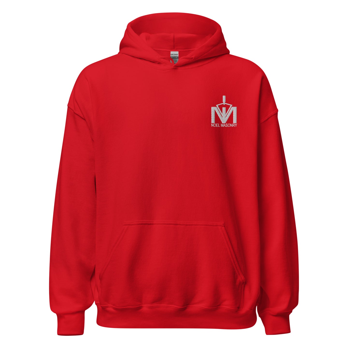 Noel Masonry - Embroidered Logo Hoodie (White Logo)