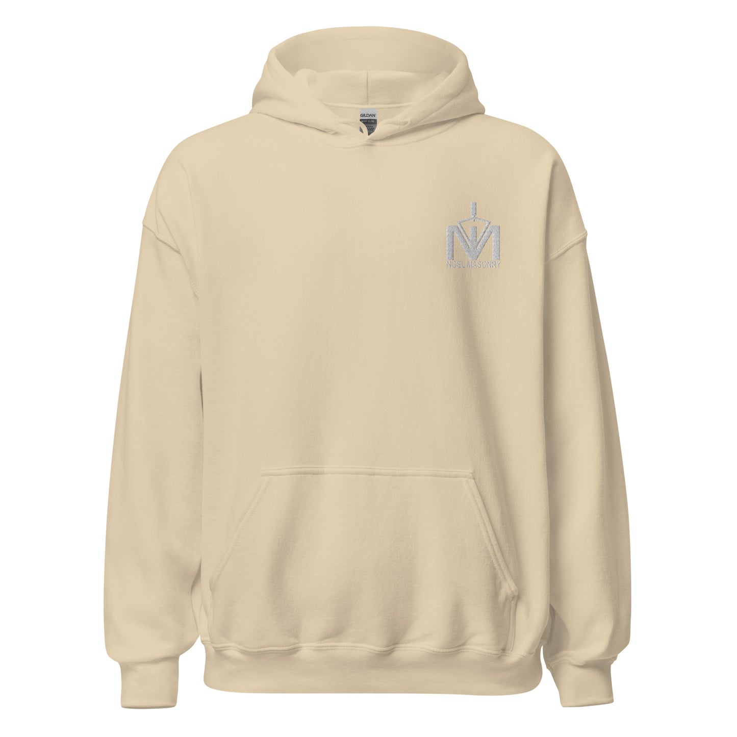 Noel Masonry - Embroidered Logo Hoodie (White Logo)