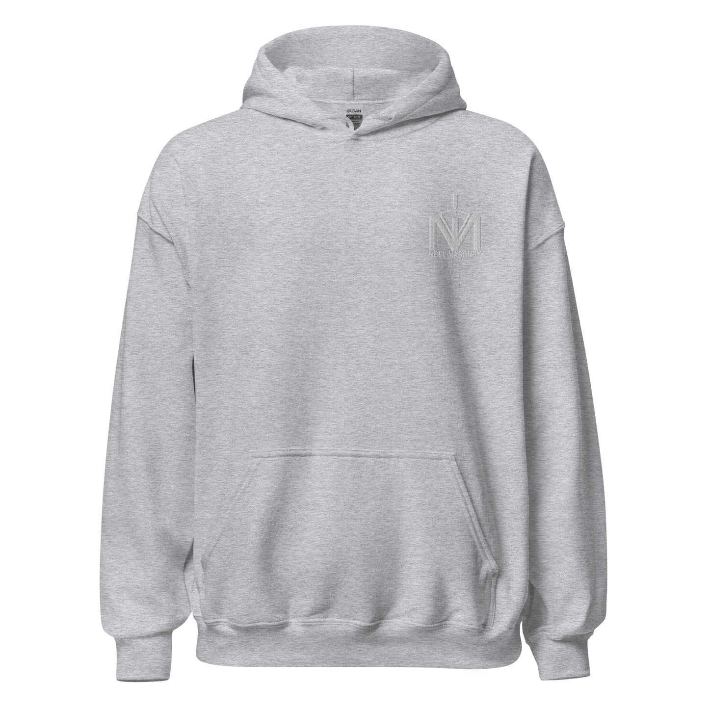 Noel Masonry - Embroidered Logo Hoodie (White Logo)