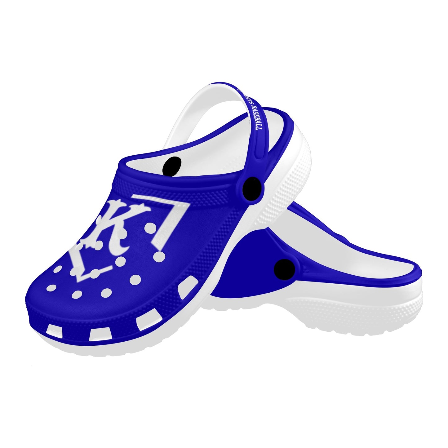 Unisex: Knights Blue/White Custom Clogs Custom Print Adults Clogs