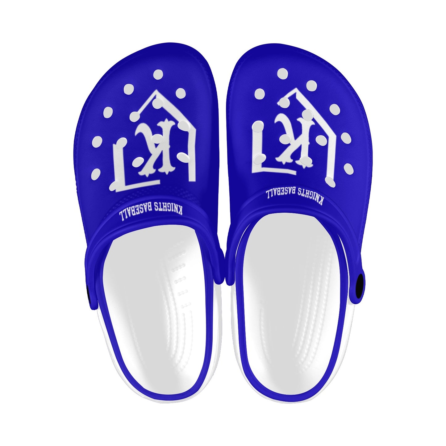 Unisex: Knights Blue/White Custom Clogs Custom Print Adults Clogs