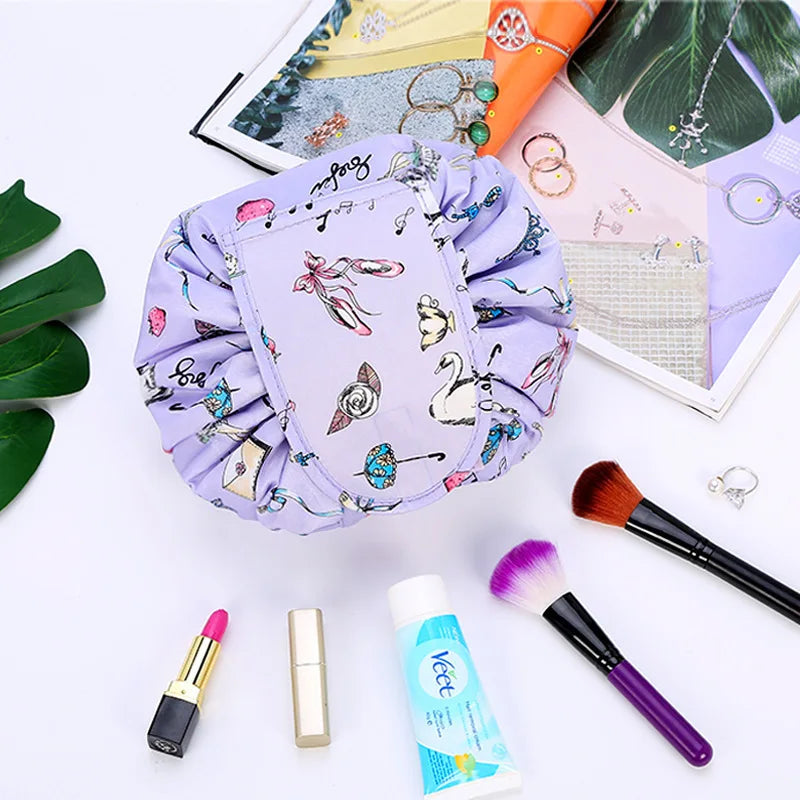 Drawstring Cosmetic Organizer Makeup Bag