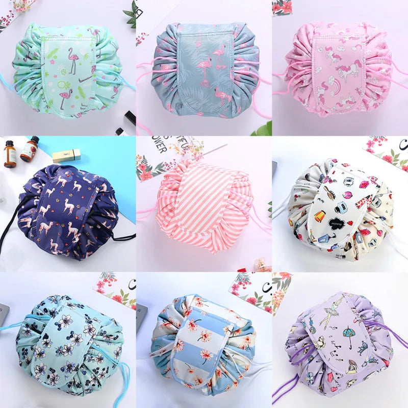 Drawstring Cosmetic Organizer Makeup Bag