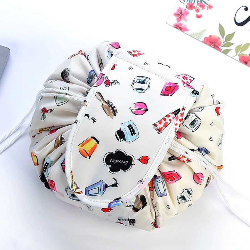 Drawstring Cosmetic Organizer Makeup Bag