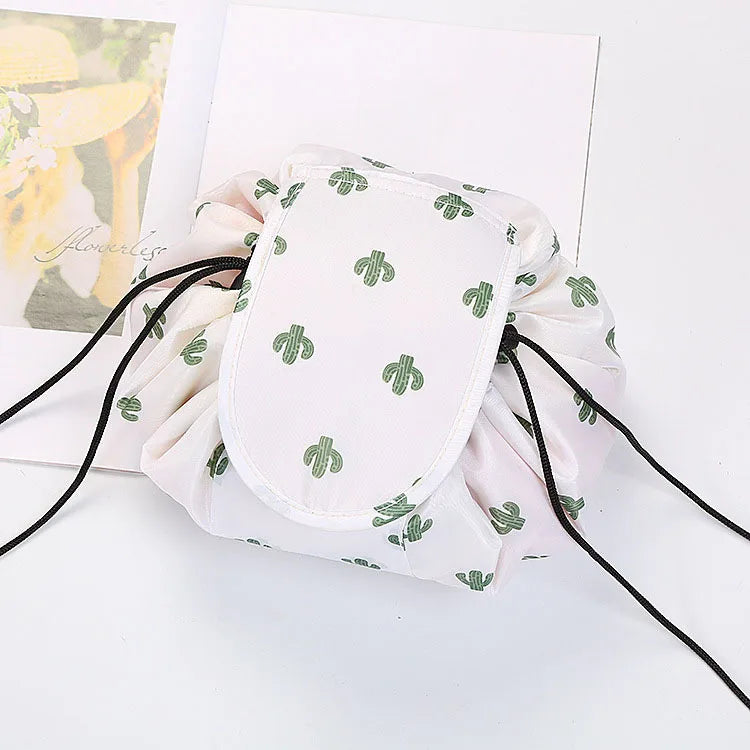 Drawstring Cosmetic Organizer Makeup Bag