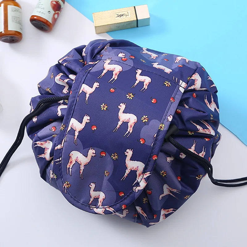 Drawstring Cosmetic Organizer Makeup Bag